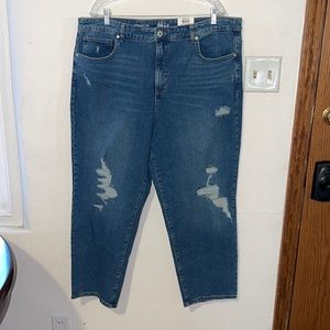 Style & Co Straight Leg High Rise Vintage Classic Mom Jean Size 18W  NWT